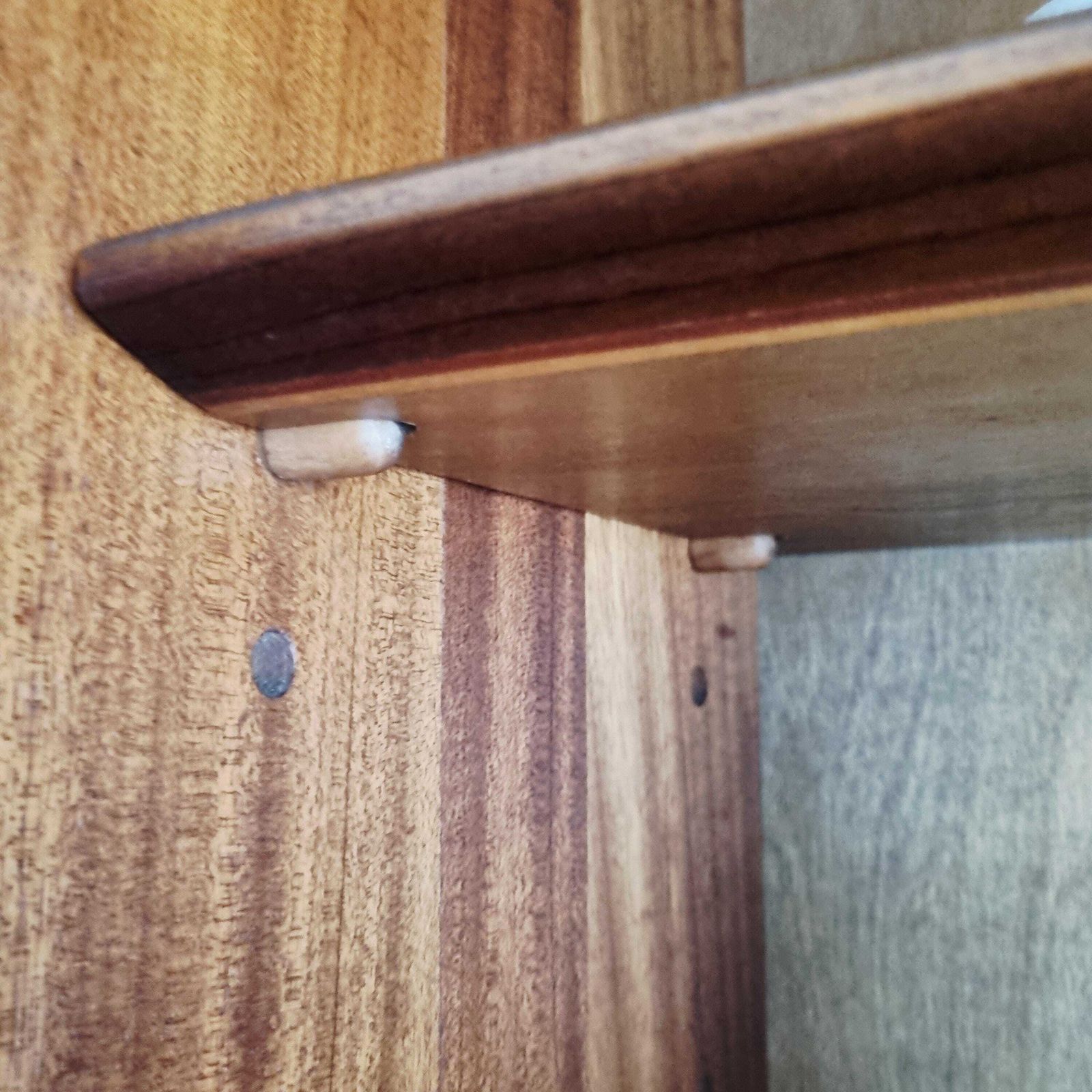 photo furniture Large Teak Mcm Cabinet With Sliding Glass Doors By Morris Of Glasgow