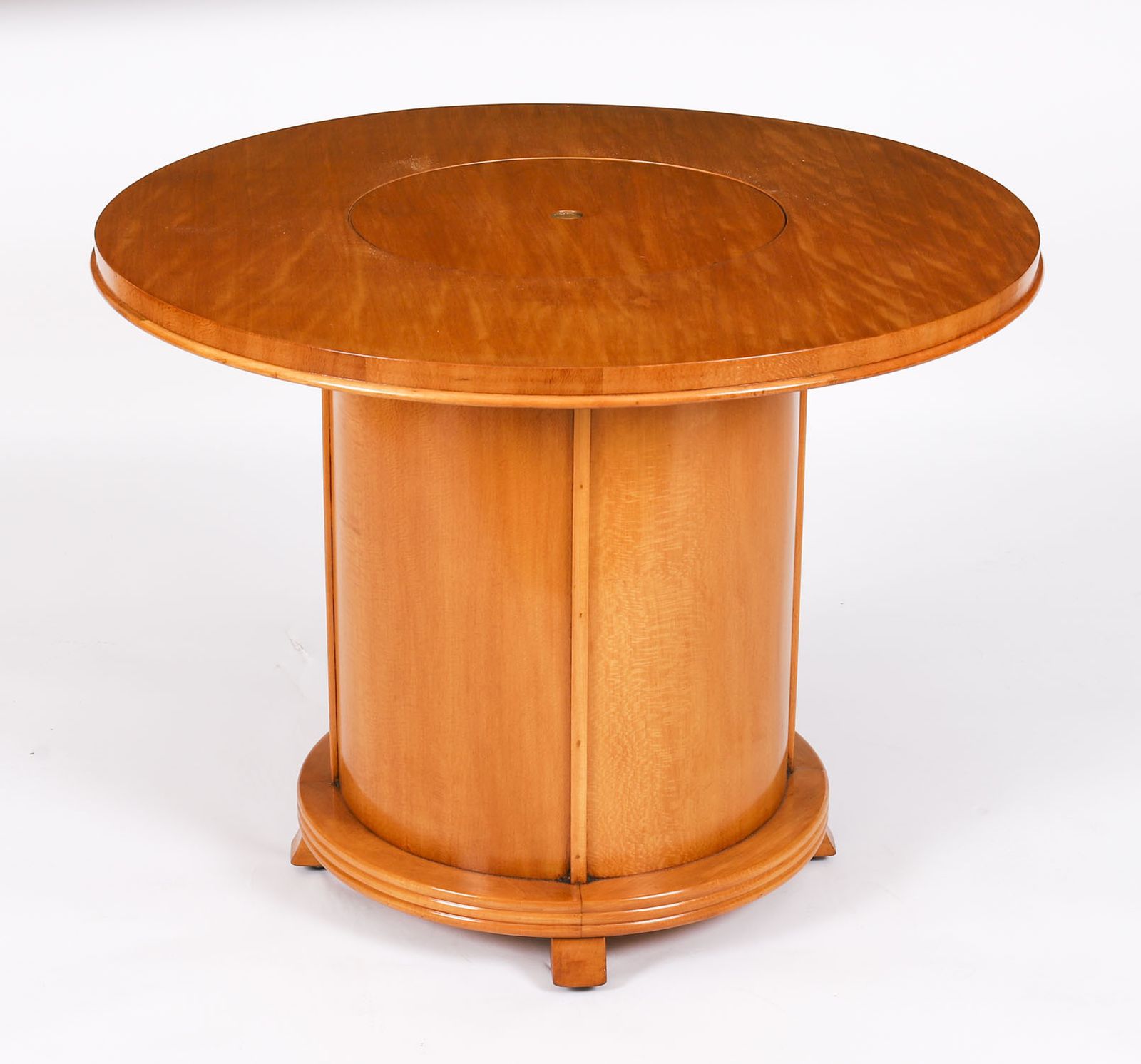 Satin Wood Pop Up Modernist Cocktail Cabinet C1950 photo for sale