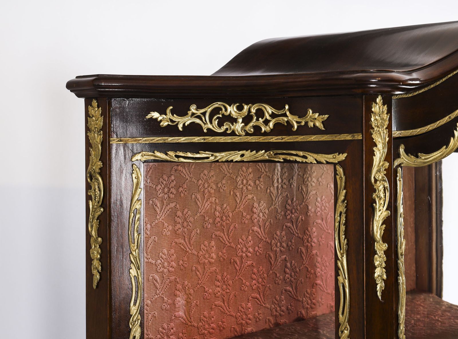 photo furniture Antique Pair French Vernis Martin Vitrine Display Cabinets  19th C