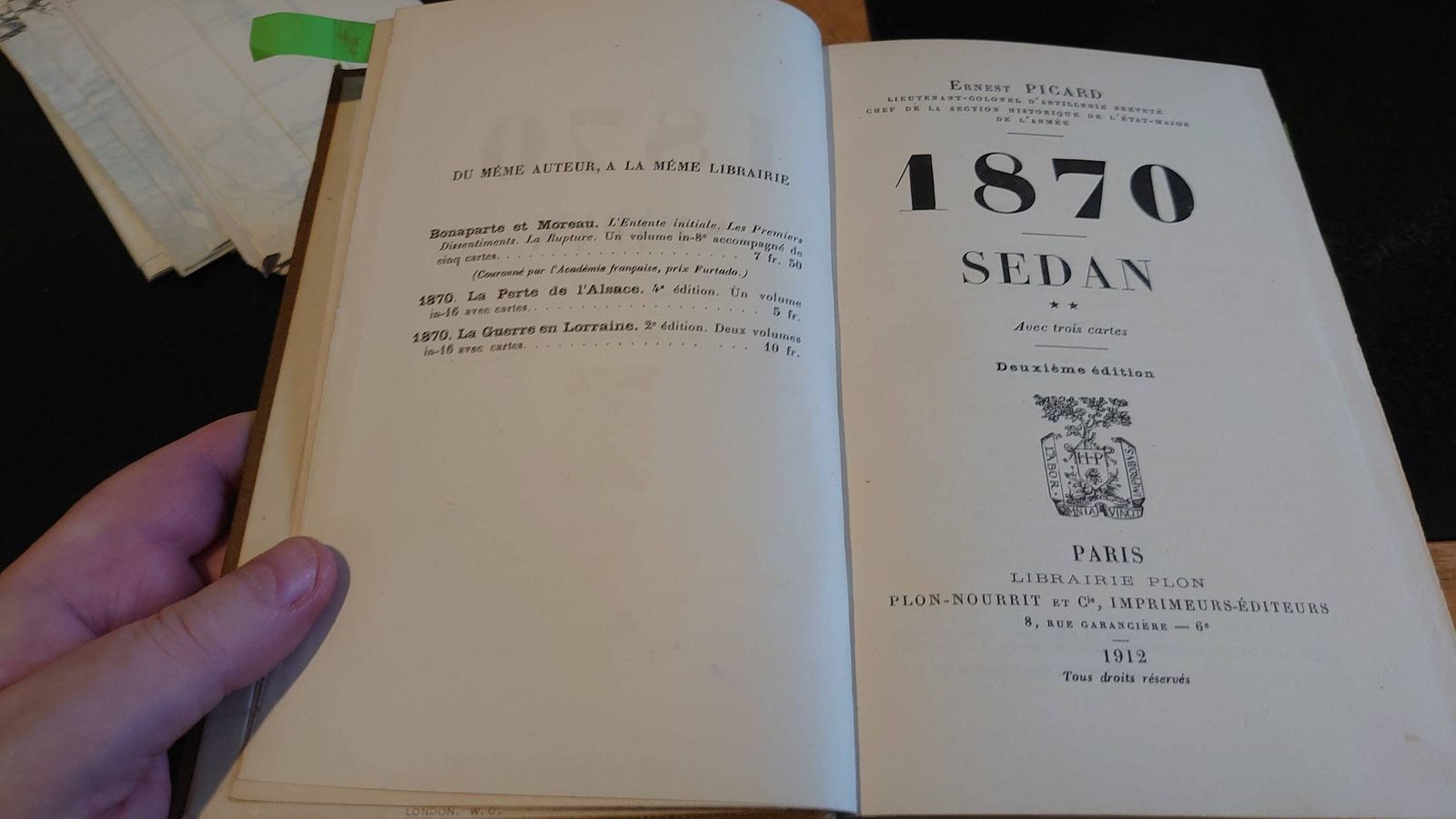 Sedan 1870   Picard   1912   In French photo furniture