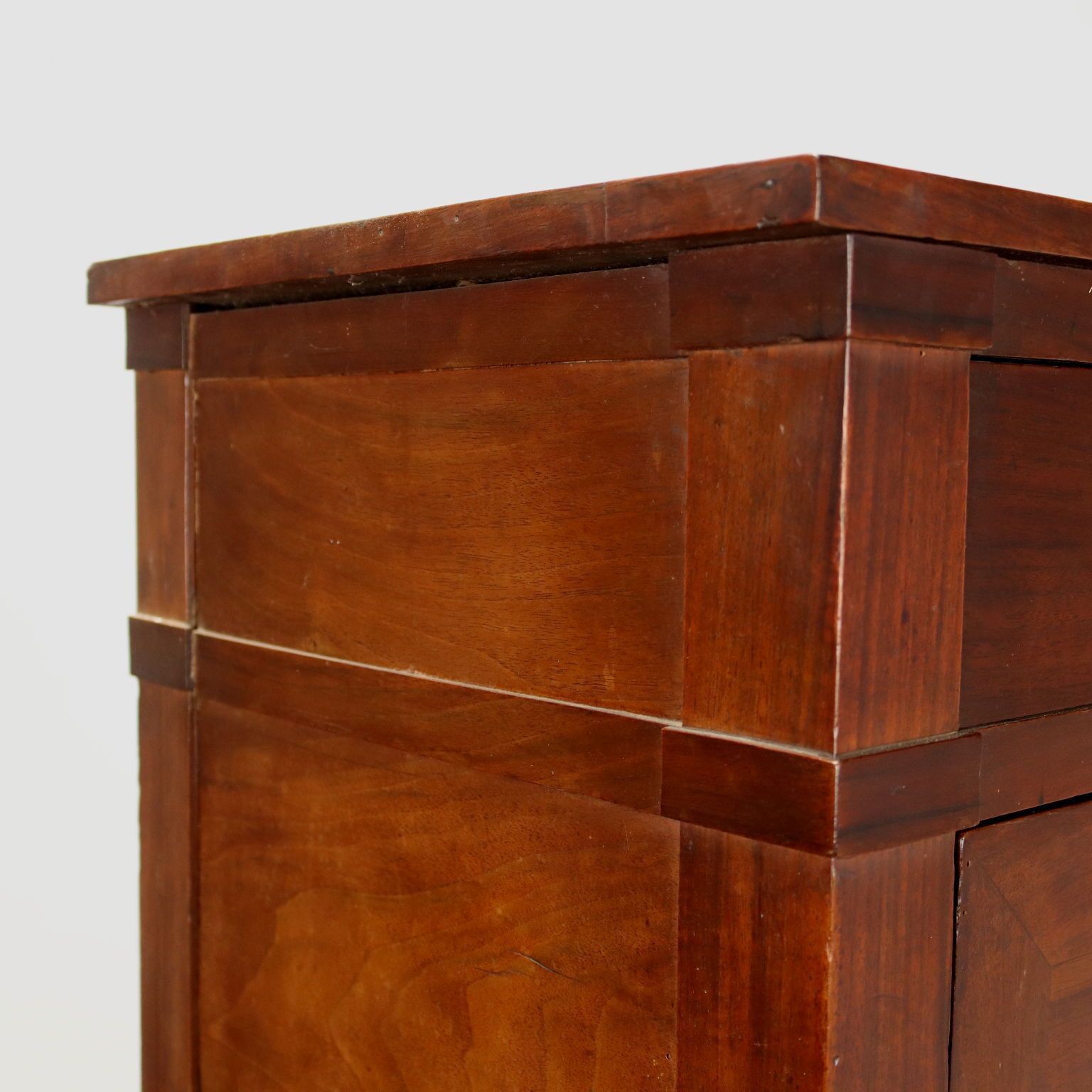 Antique Secrétaire Directoire Walnut Drawer Italy XVIII Century photo vinterior