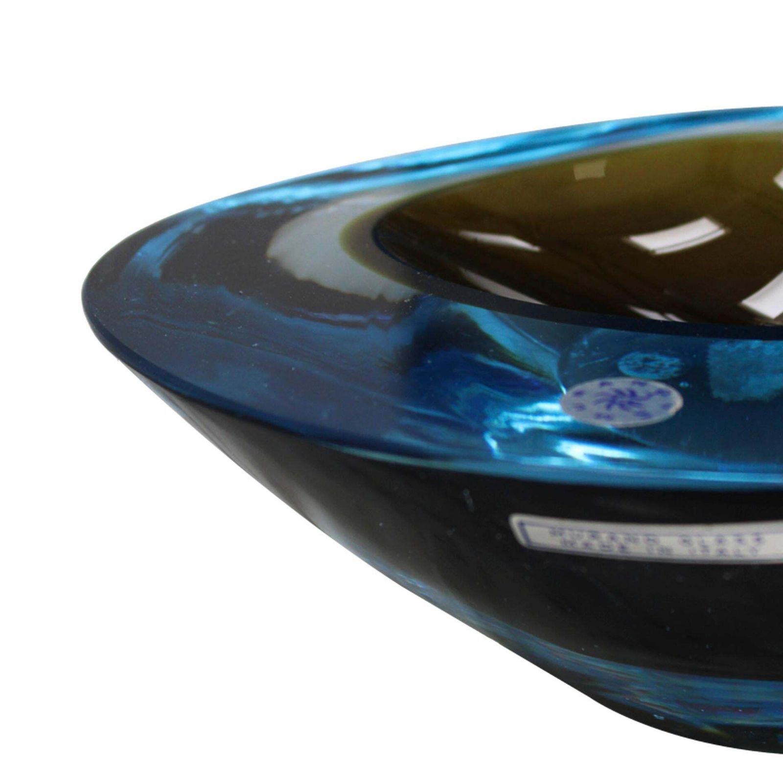 Set Of 7 Blue Murano Glass Vases Italy 1970s Handblown Italian Design photo vinterior