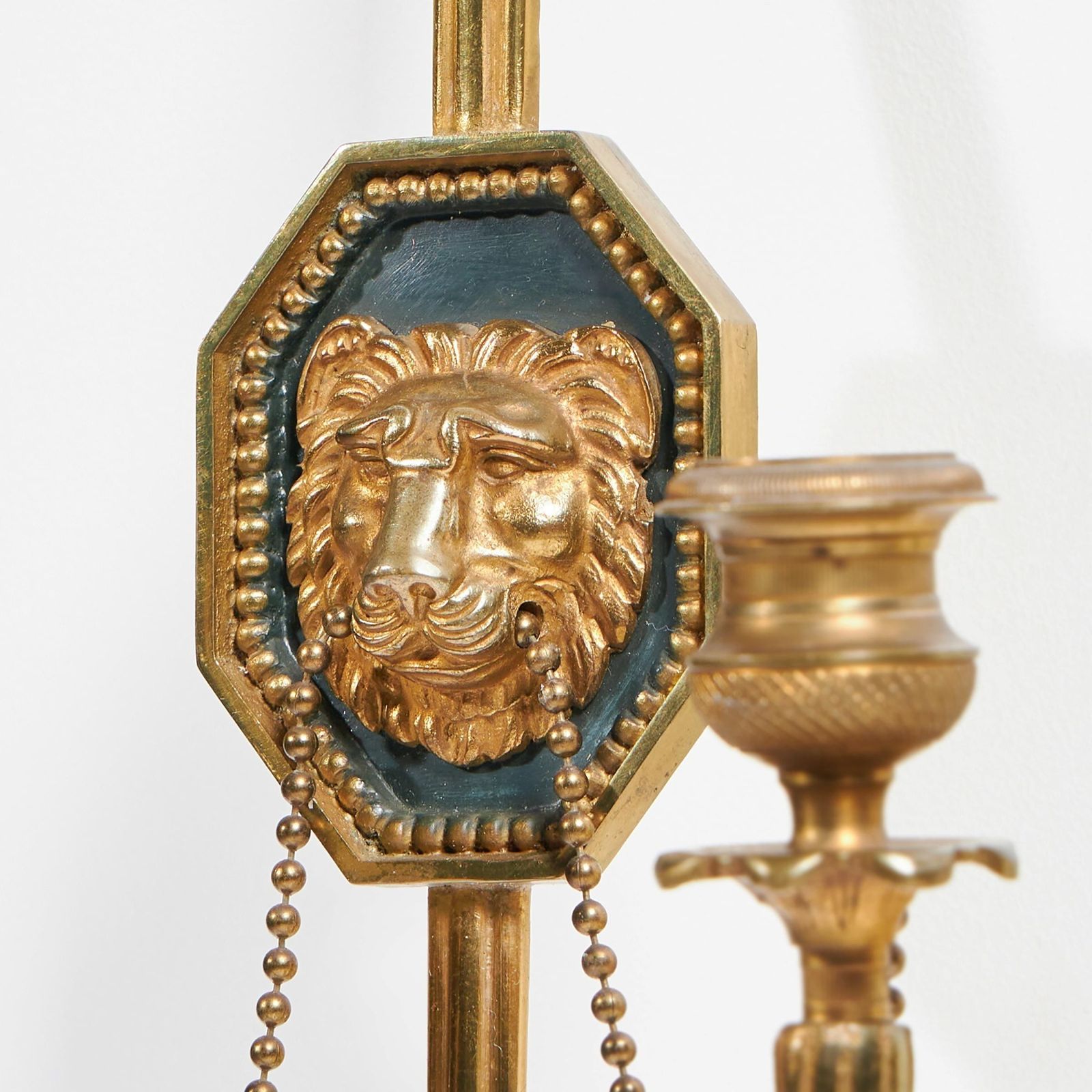 Fine Pair Of Italian Ormolu Wall Lights Or Appliques In The French Empire Style photo Lighting
