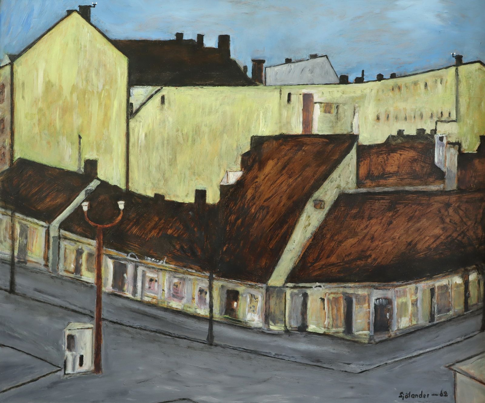 Quiet Street Corner Oil Painting photo 545.0