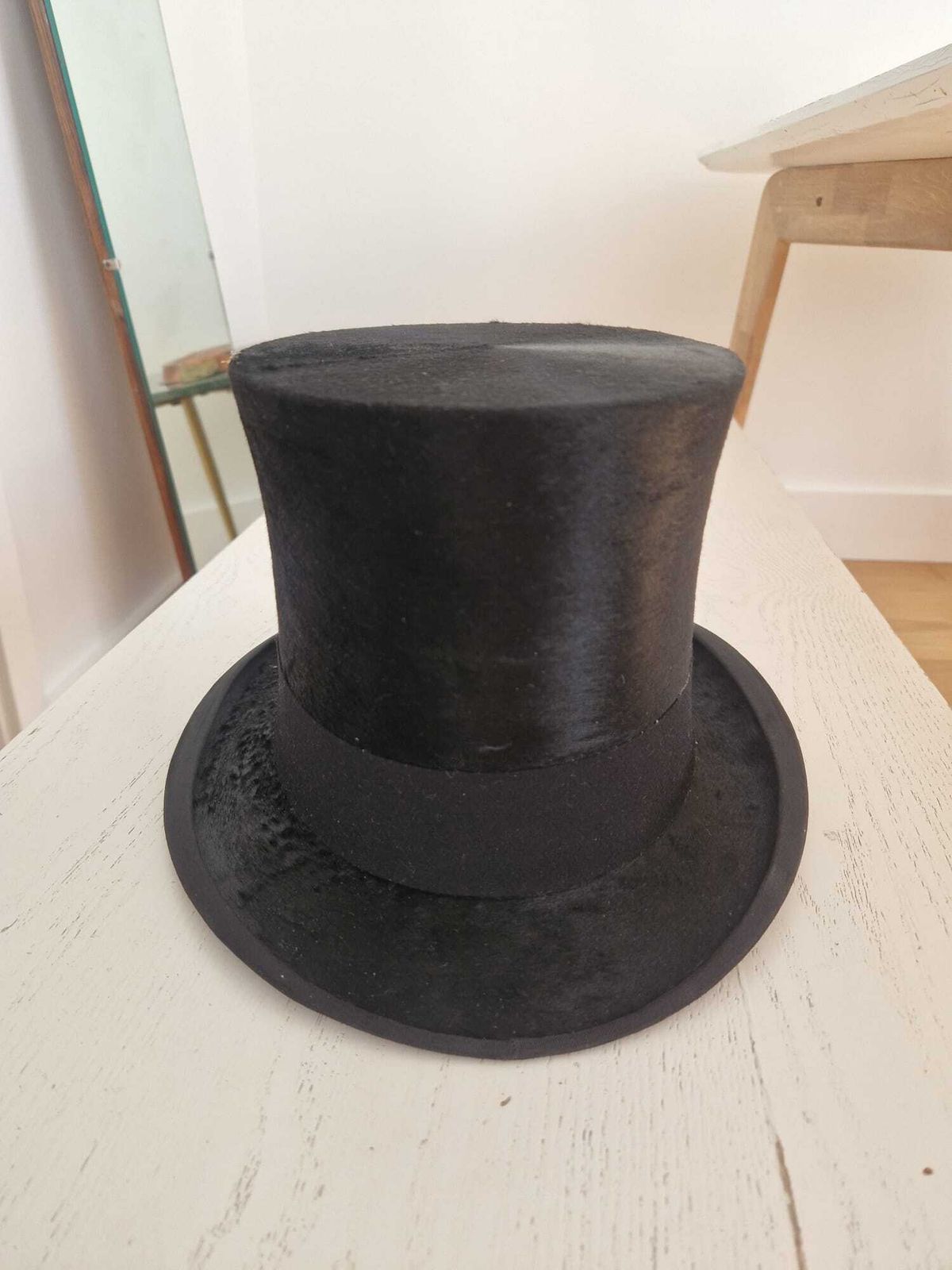 1940s Hatbox (With Moleskin Top Hat And A Velvet Bowler Hat Inside) photo furniture