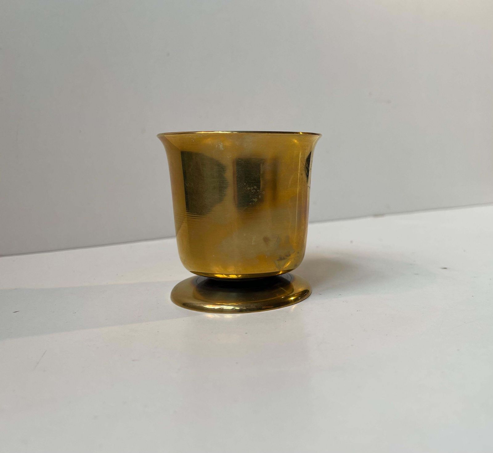 Art Deco Vase In Bronze By Nordisk Malm, 1940s photo for sale