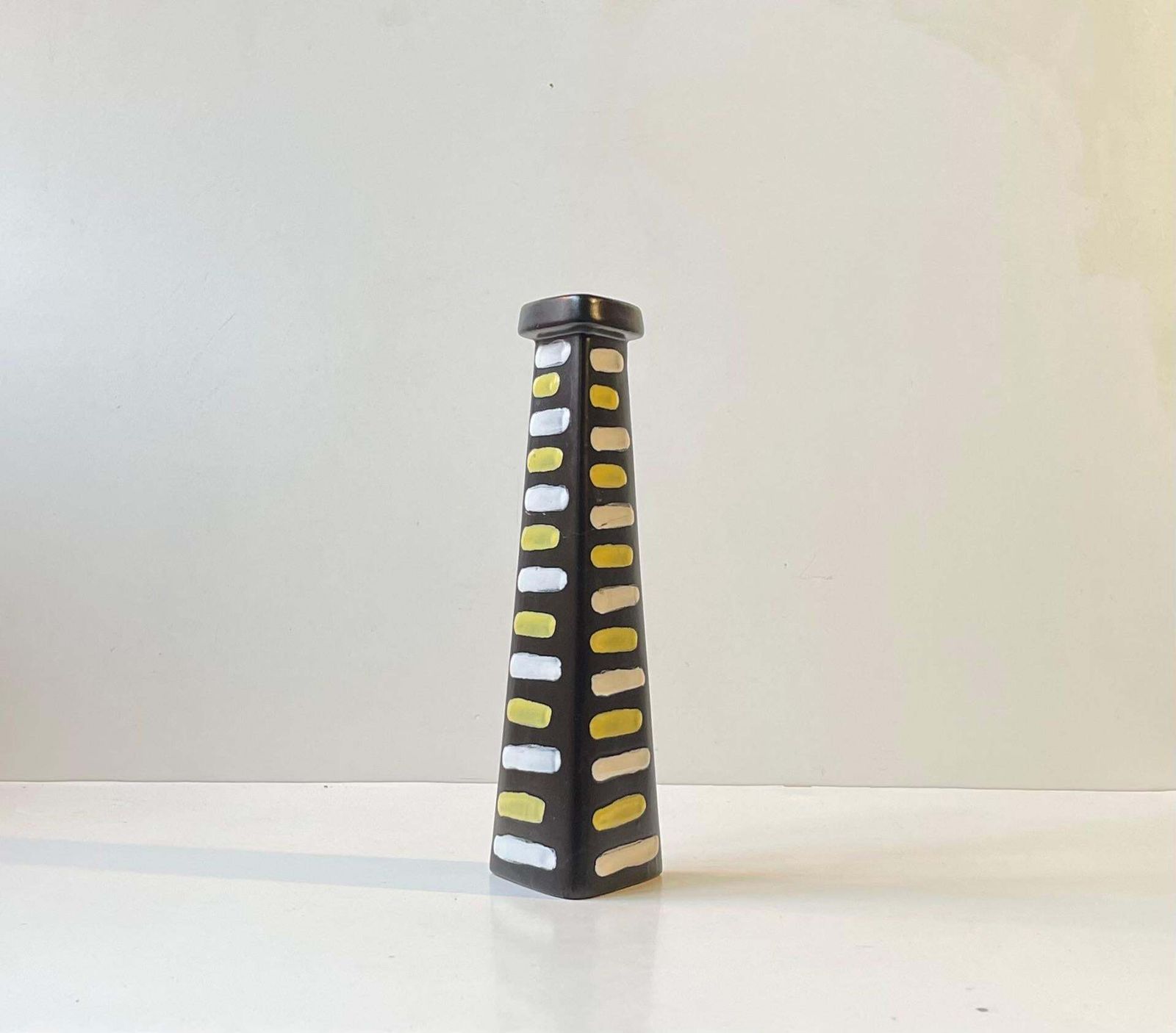 Black Trio Ceramic Vase By Hjördis Oldfors For Upsala Ekeby, 1950s photo vinterior