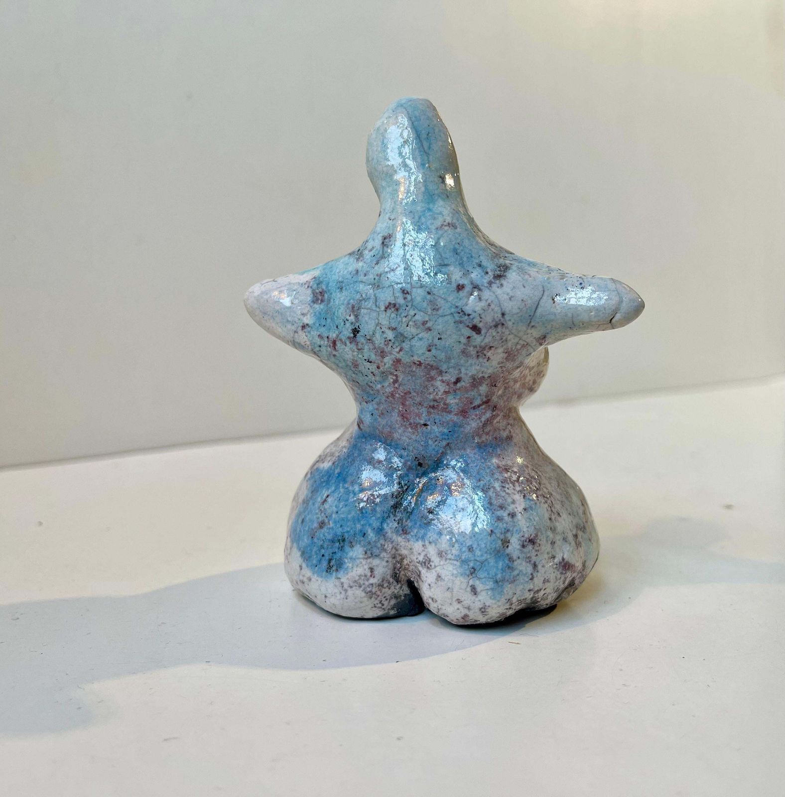Scandinavian Surreal Female Figurine 'Lizard Queen' In The Style Of åke Holm photo buy