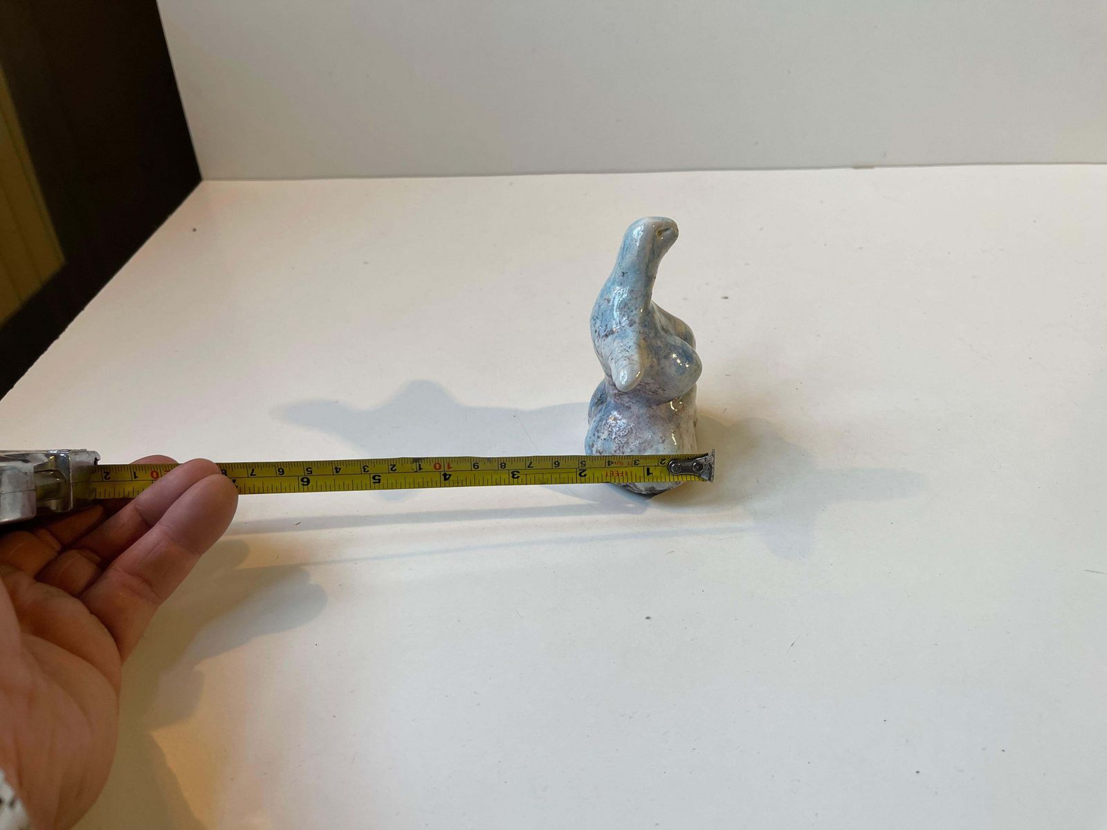 228.0 Scandinavian Surreal Female Figurine 'Lizard Queen' In The Style Of åke Holm photo