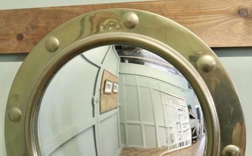 Brass Framed Convex Wall Mirror photo buy
