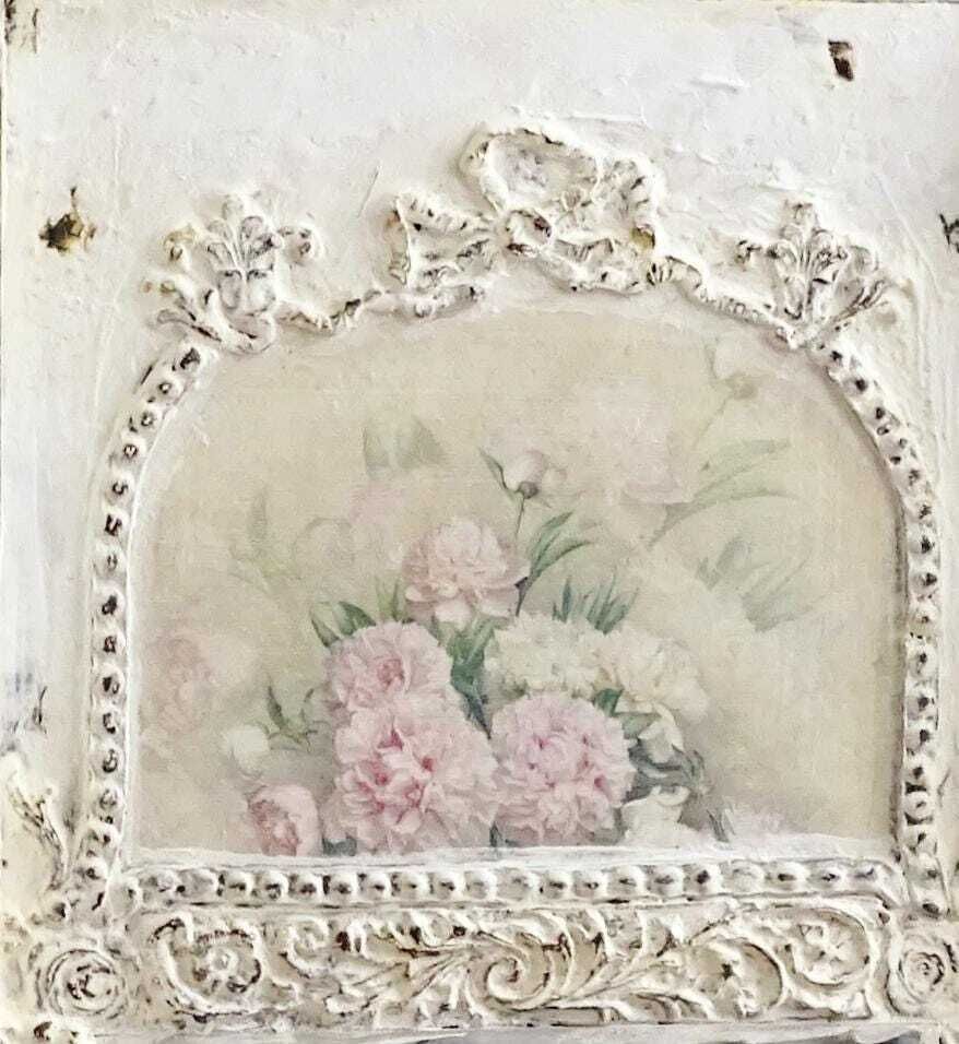 Handcrafted Trumeau Mirror: Shabby Chic French Antique Style photo furniture