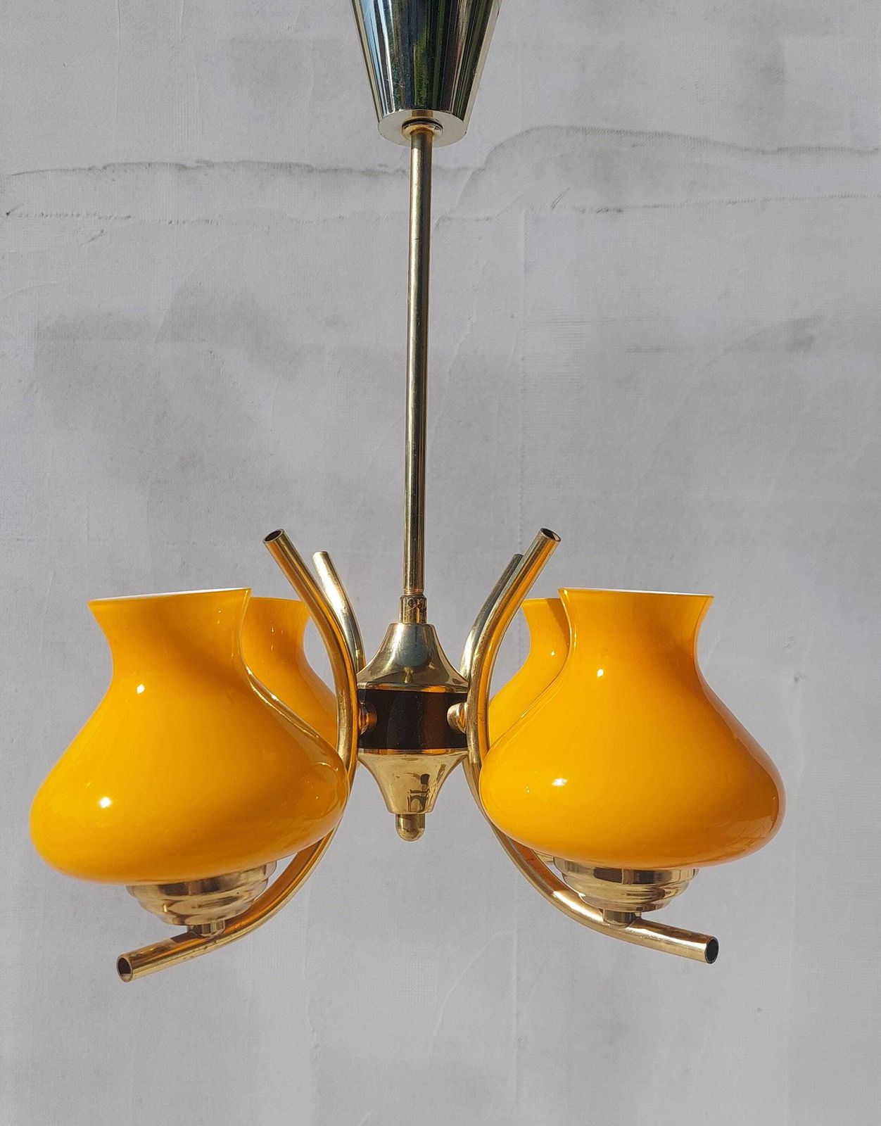 Sputnik Chandelier / Space Age Pendant Lamp / Retro Chandelier / Retro Pendant Lamp / Mcm Pendant Lamp / 70's photo for sale