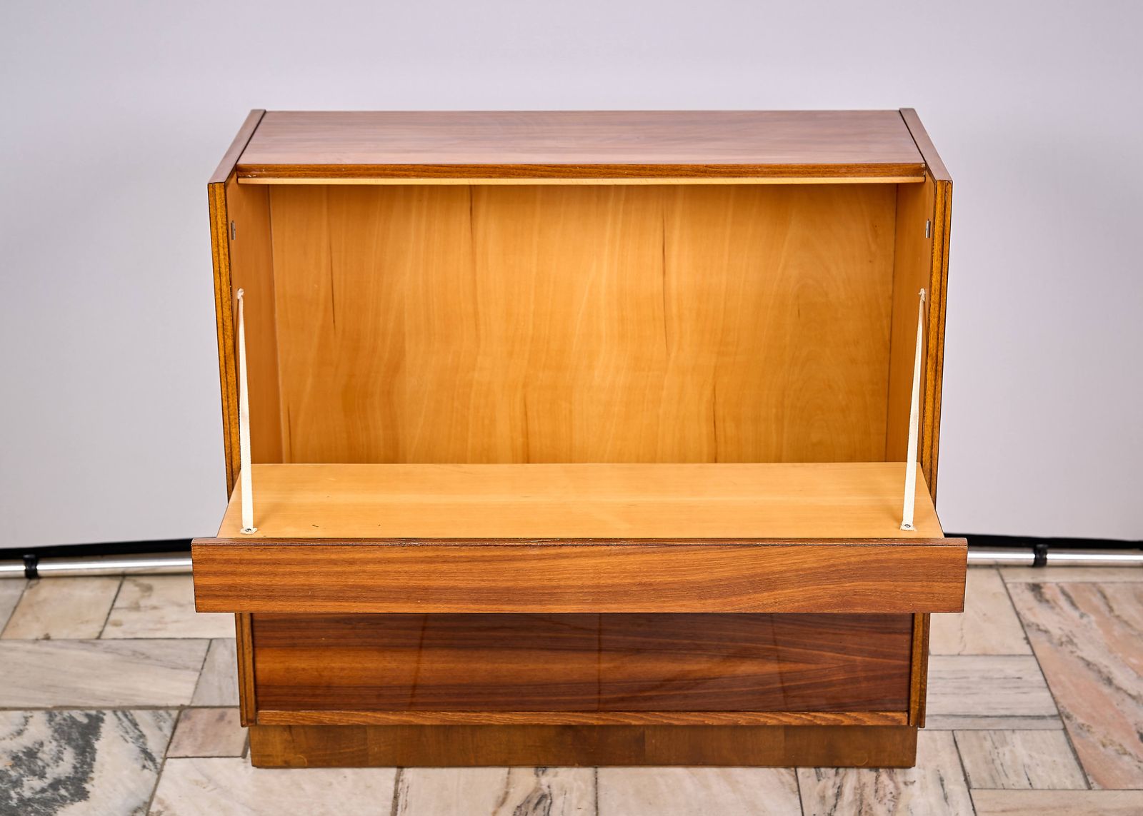 photo furniture Two Vintage Linen Chests, Czechoslovakia, 1960s