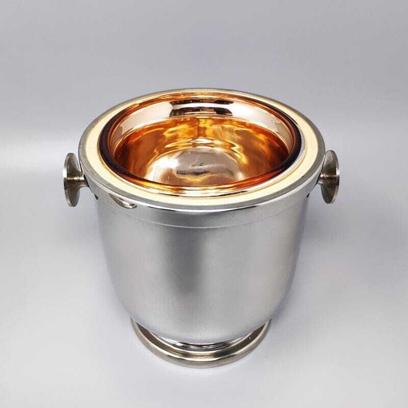 1960s Stunning Ice Bucket In Stainless Steel By Macabo photo 342.0