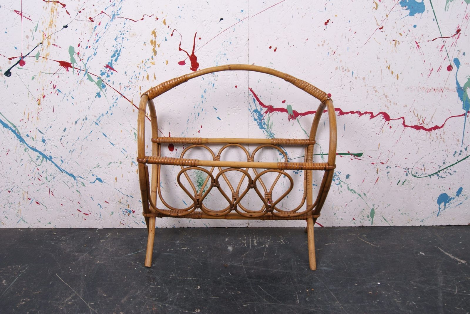 French Bamboo Magazine Rack photo Home Decor