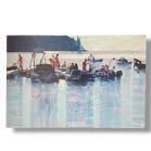 Paul Joseph Crank Acrylic On Canvas   End Of The Day Amalfi Coast photo Art