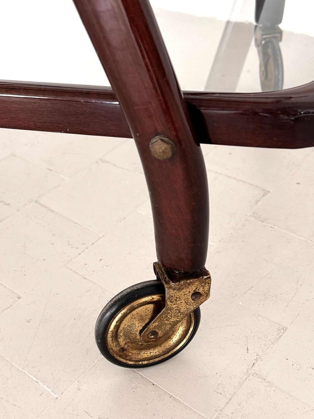 photo furniture Italian Midcentury Serving Cart Or Trolley In Cesare Lacca Style, 1960s