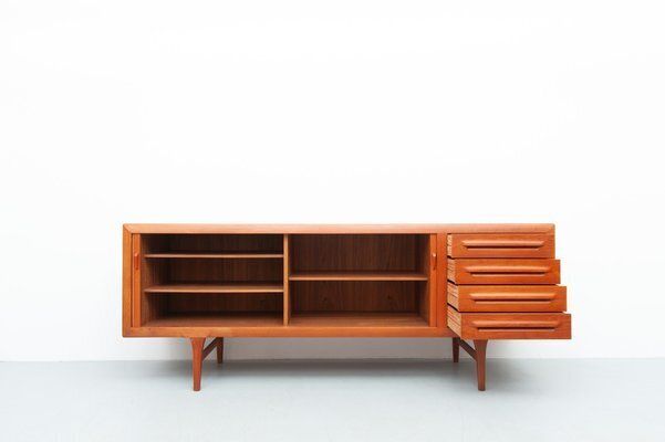 Teak Sideboard By Ib Kofod Larsen For Faarup Møbelfabrik, 1960s photo Furniture