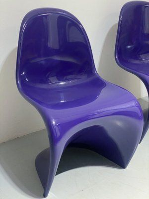 Vintage Chair In Purple By Verner Panton For Bayer, 1960s photo for sale
