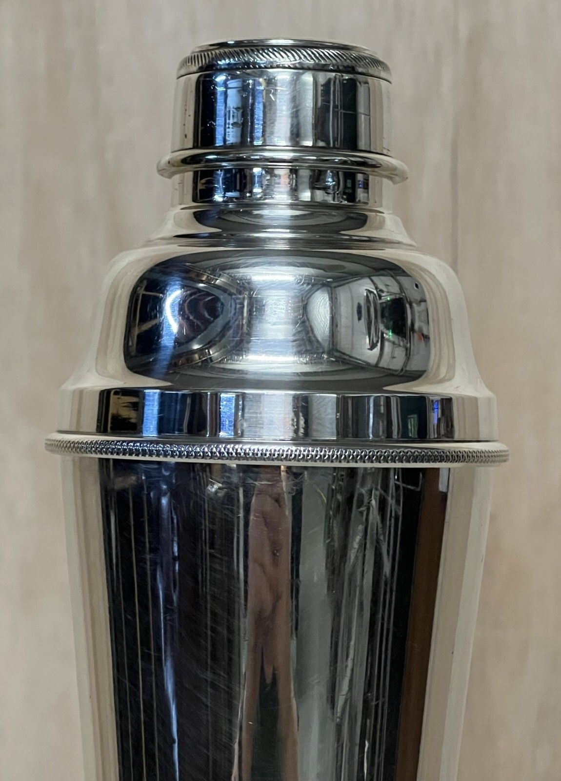 Antique Circa 1920 Art Deco Asprey & Co London Silver Plated Cocktail Shaker photo for sale
