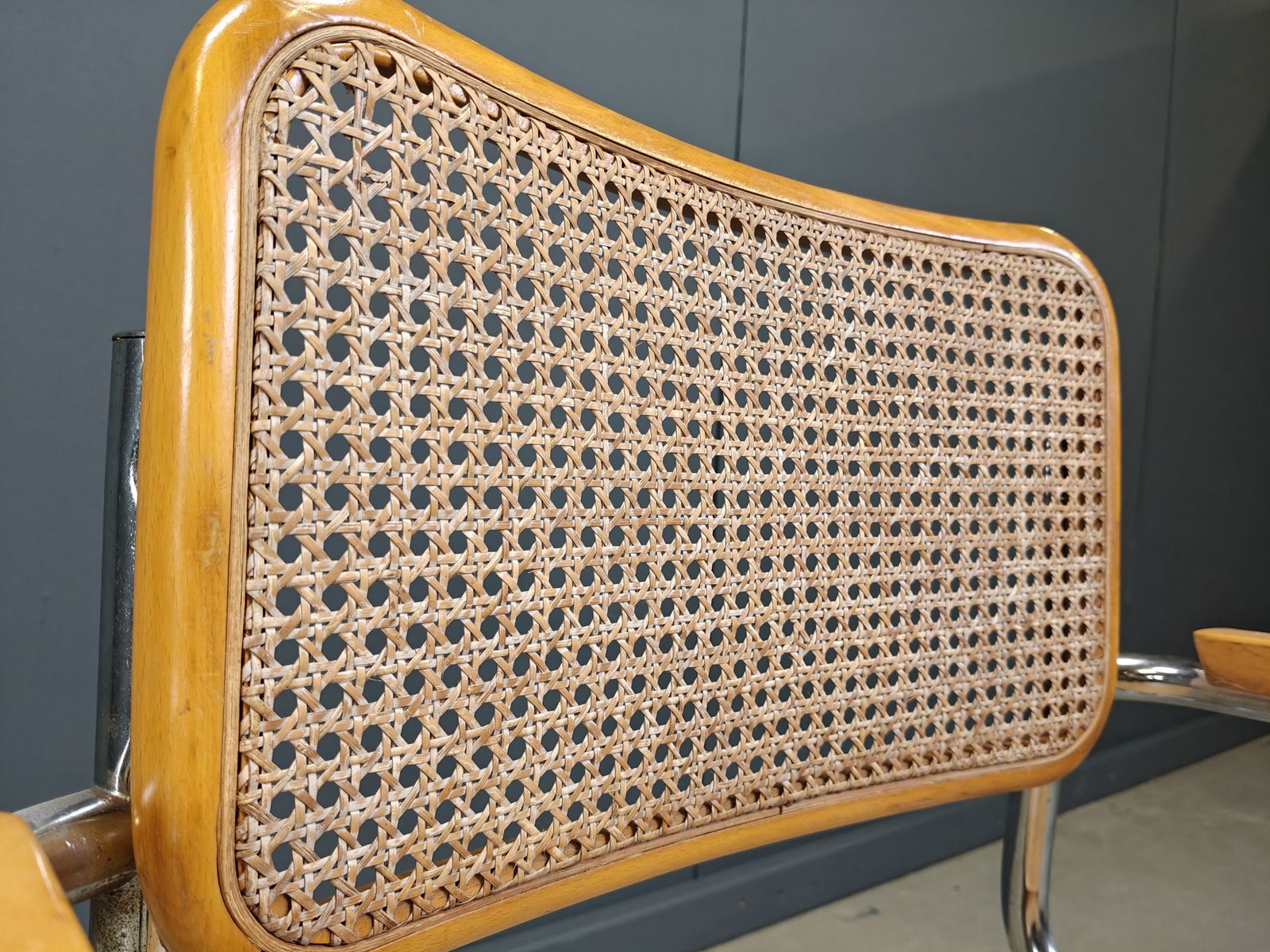 Vintage Cantilever Armchair Attr To Marcel Breuer 'Cesca' Chair   1970s photo buy