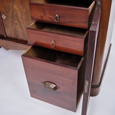 Sideboard / Desk   Hand Polished Mahogany   English Style   1860s photo buy