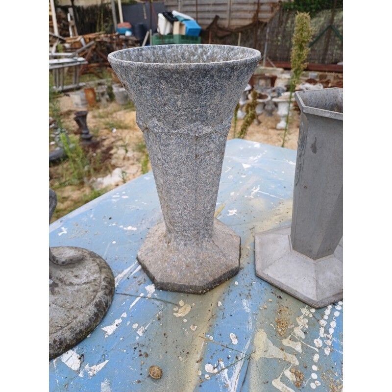 Set Of 8 Aluminum Vases 1900, 1900s photo for sale