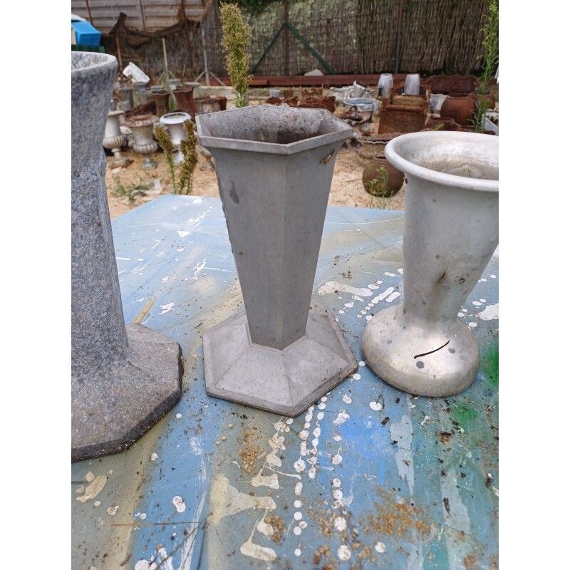 Set Of 8 Aluminum Vases 1900, 1900s photo Home Decor
