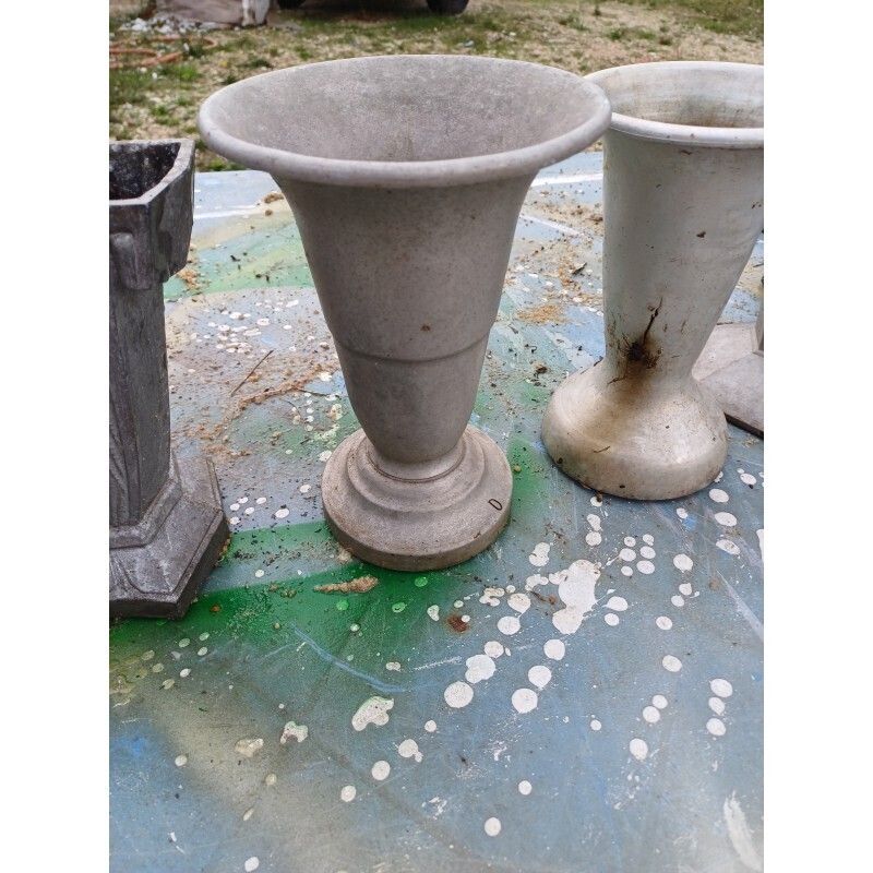 photo buy Set Of 8 Aluminum Vases 1900, 1900s
