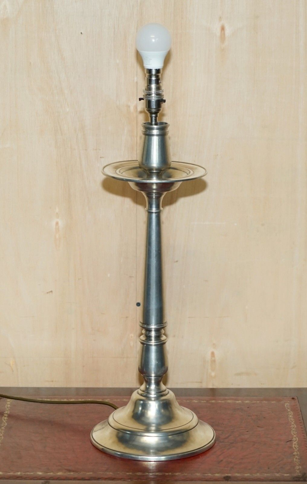 Rrp £1950 Pair Of Owl Arte Italica Tavola Marinoni Candlestick Pewter Lamps photo 1250.0