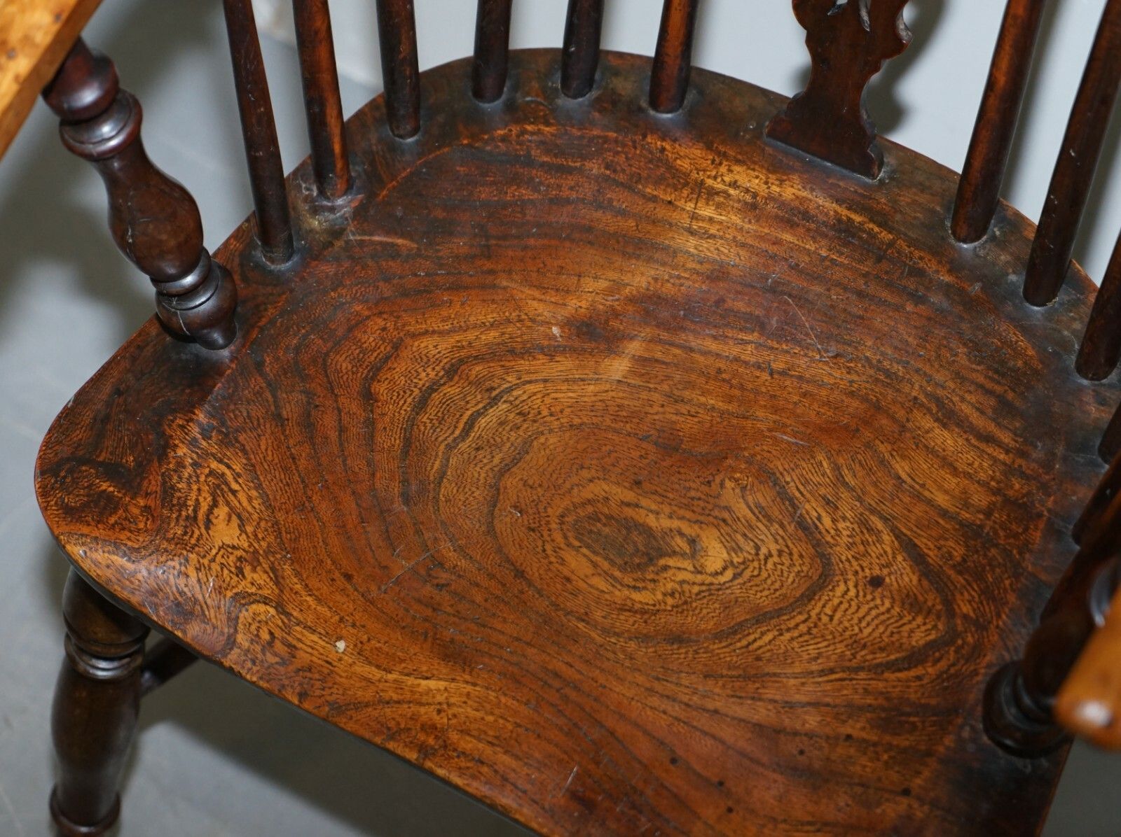 1 Of 6 Solid Elm Windsor Armchairs Circa 1860 English Countryhouse Furniture photo 1250.0