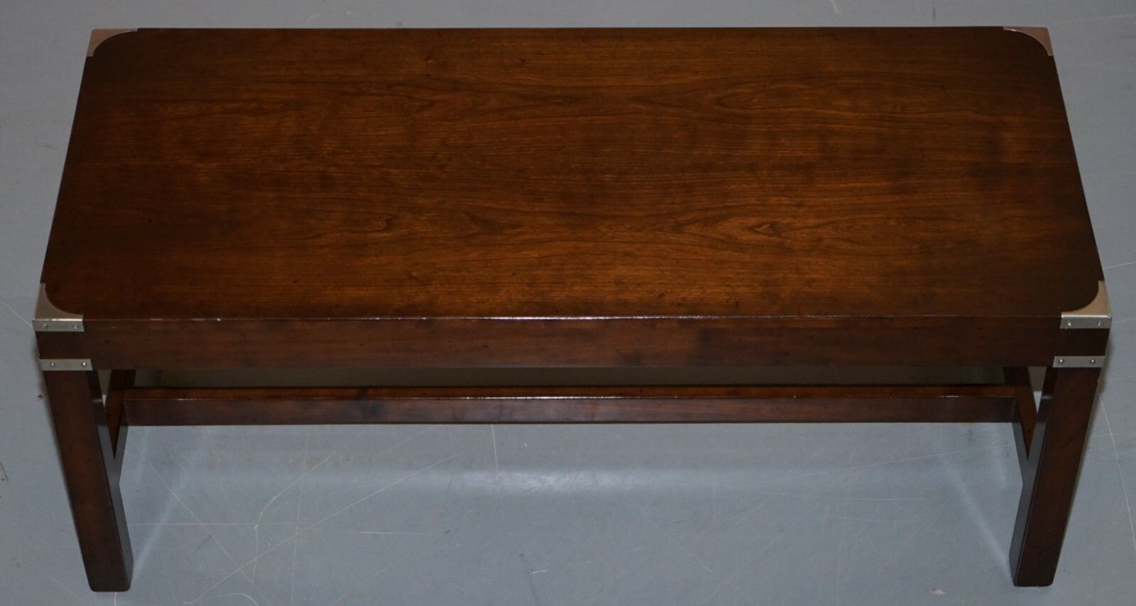 Luxury Rrp £2400 Kennedy Harrods London Military Campaign Coffee Cocktail Table photo furniture