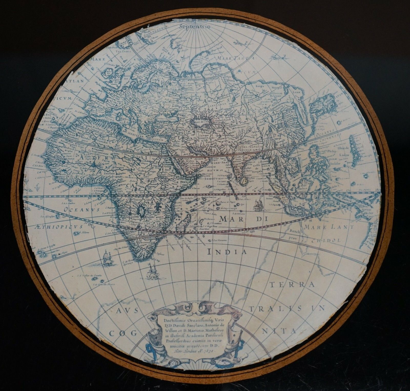 1250.0 Stunning Coffee & Side Table Nest Of Tables Military Campaign With World Maps photo