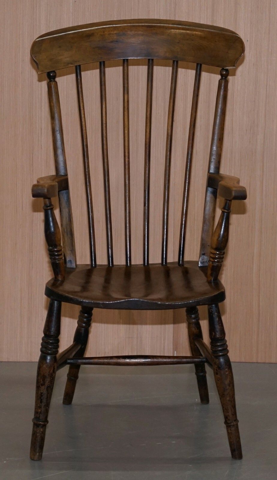 Original Paint 19th Century Thames Valley Oxford Windsor Armchair Stunning Wood photo furniture