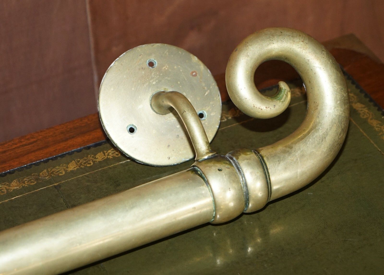 Very Large Pair Of 122cm Tall  Antique Victorian Brass Door Handles / Door Pulls photo vintage