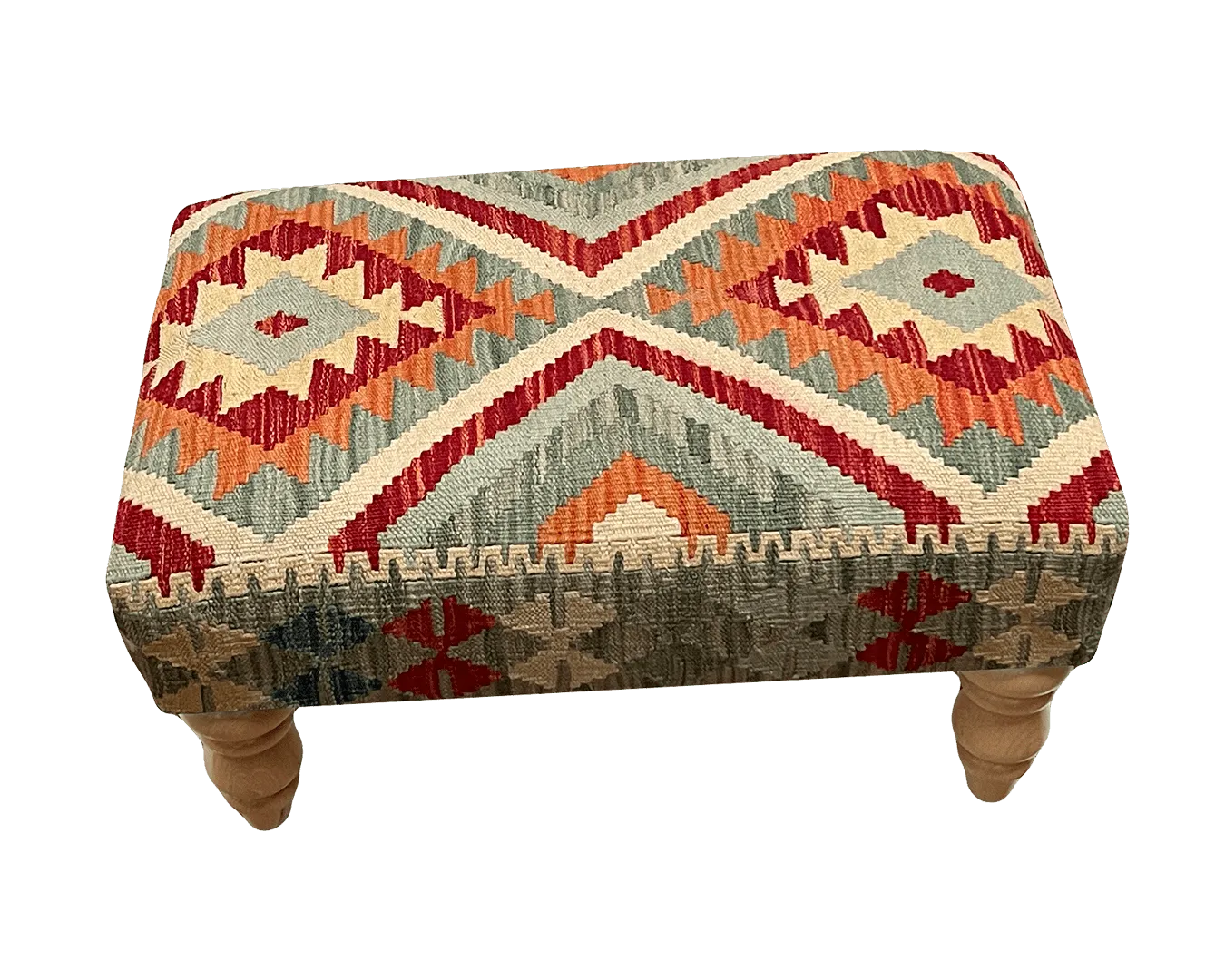 Kilim Stool 60cmsx40cms, Boho photo furniture