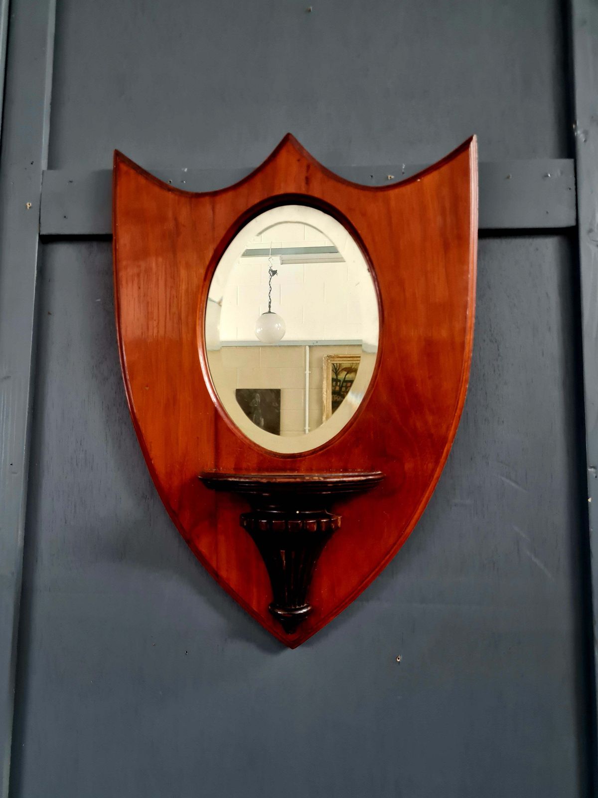 Early 20th Century Arts And Crafts Style Mahogany Hall Mirror