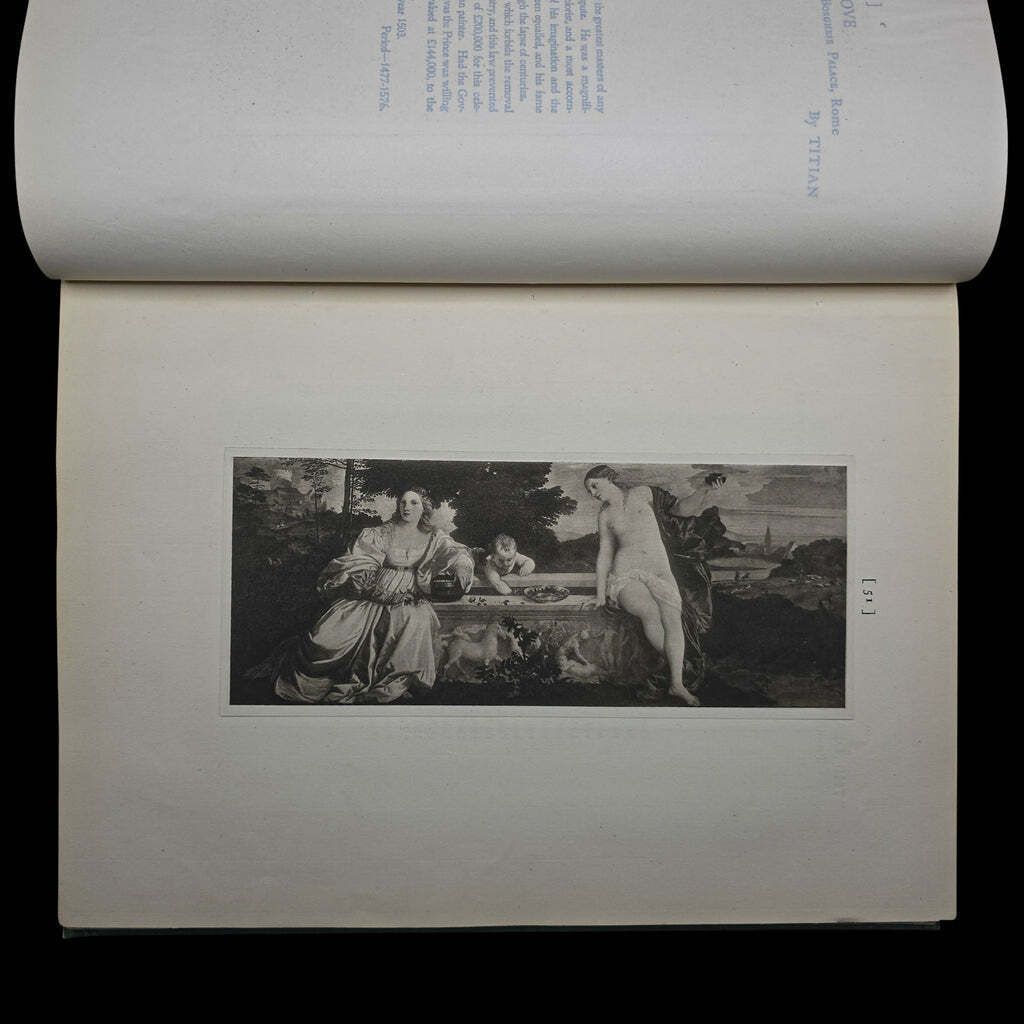 Antique Art Book, The Hundred Best Pictures, Hardcover, Illustrated, Edwardian photo vintage