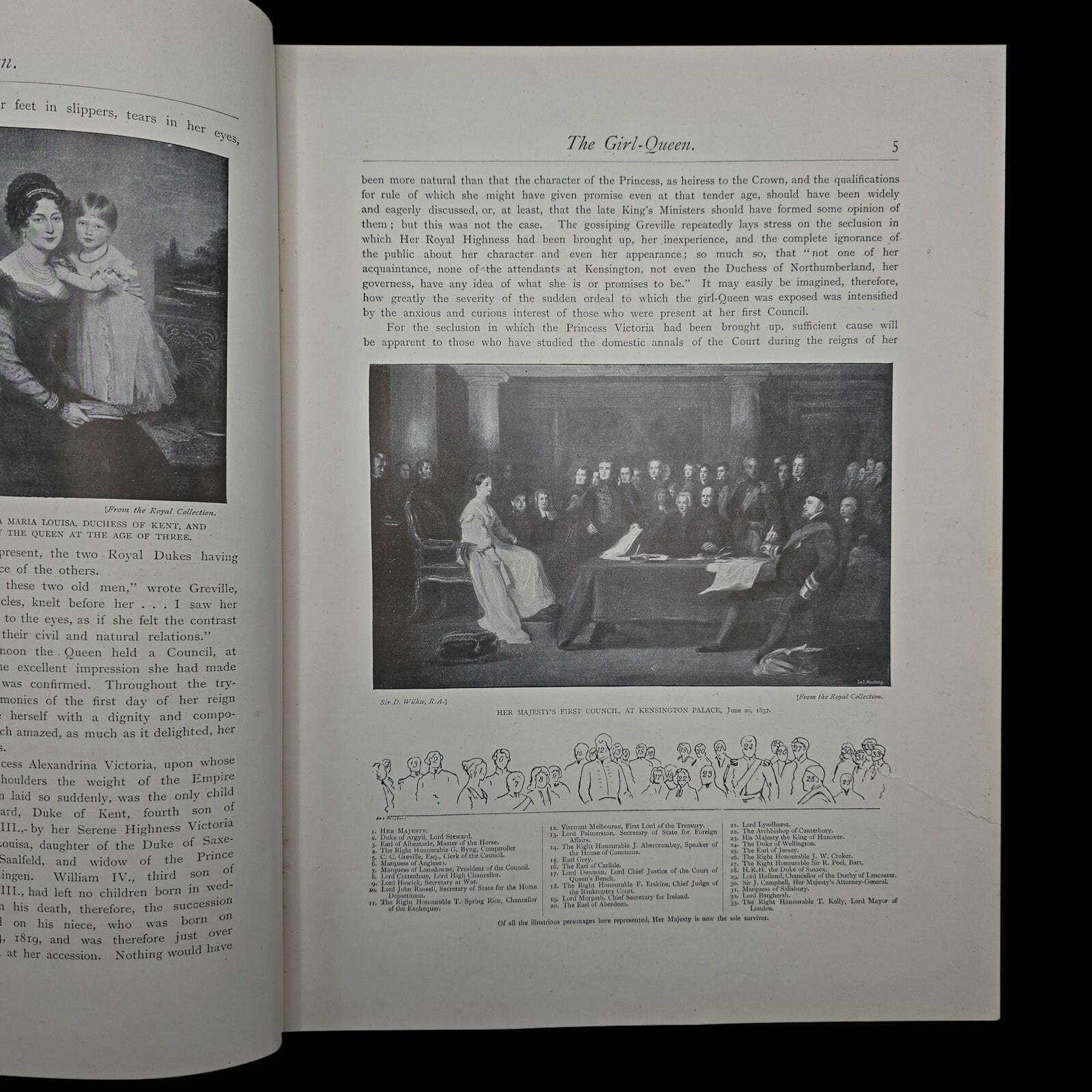Antique Royal Book, Sixty Years A Queen, History Reference, Hardcover, Victorian photo vinterior