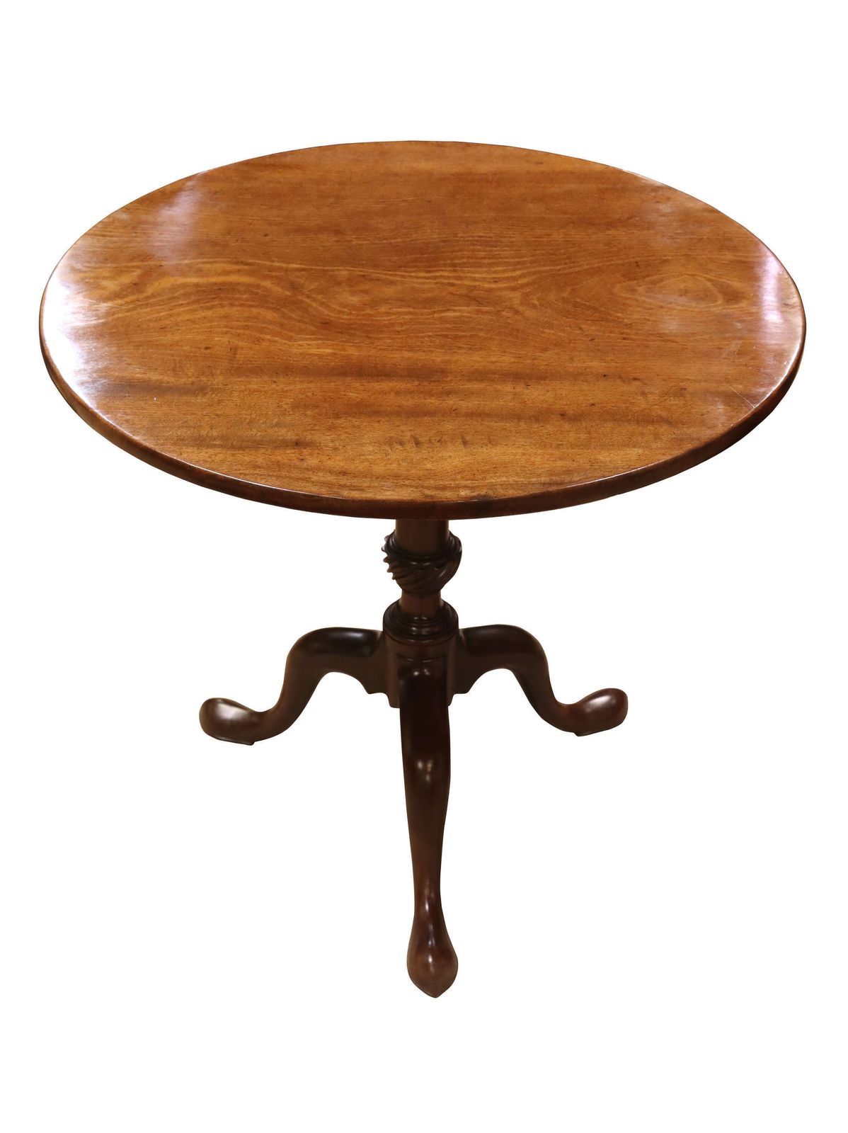 George III Mahogany Tilt Top Tripod Table, Circa 1770