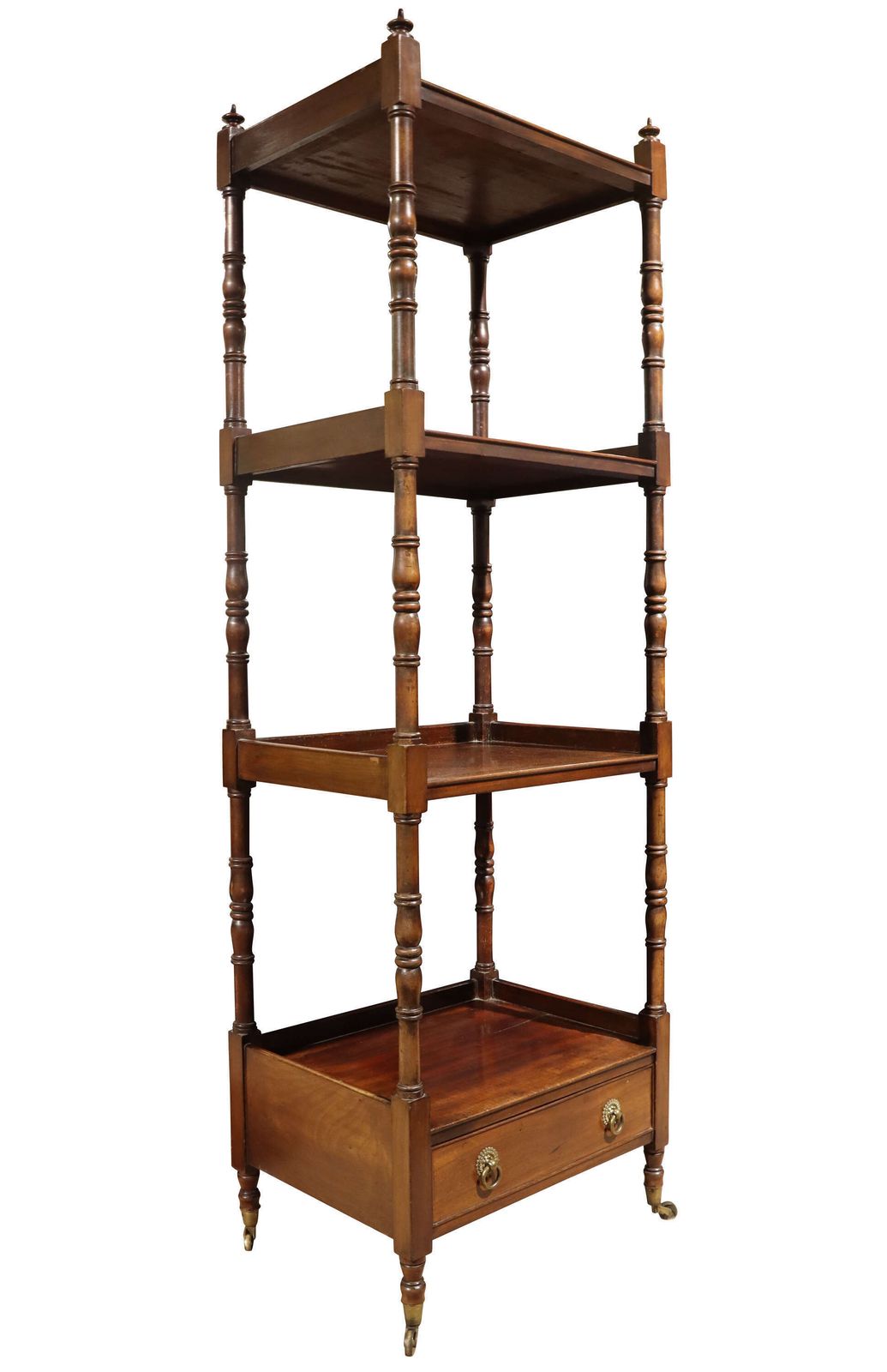 Antique Victorian Mahogany Four Tier Whatnot Circa 1890 photo furniture