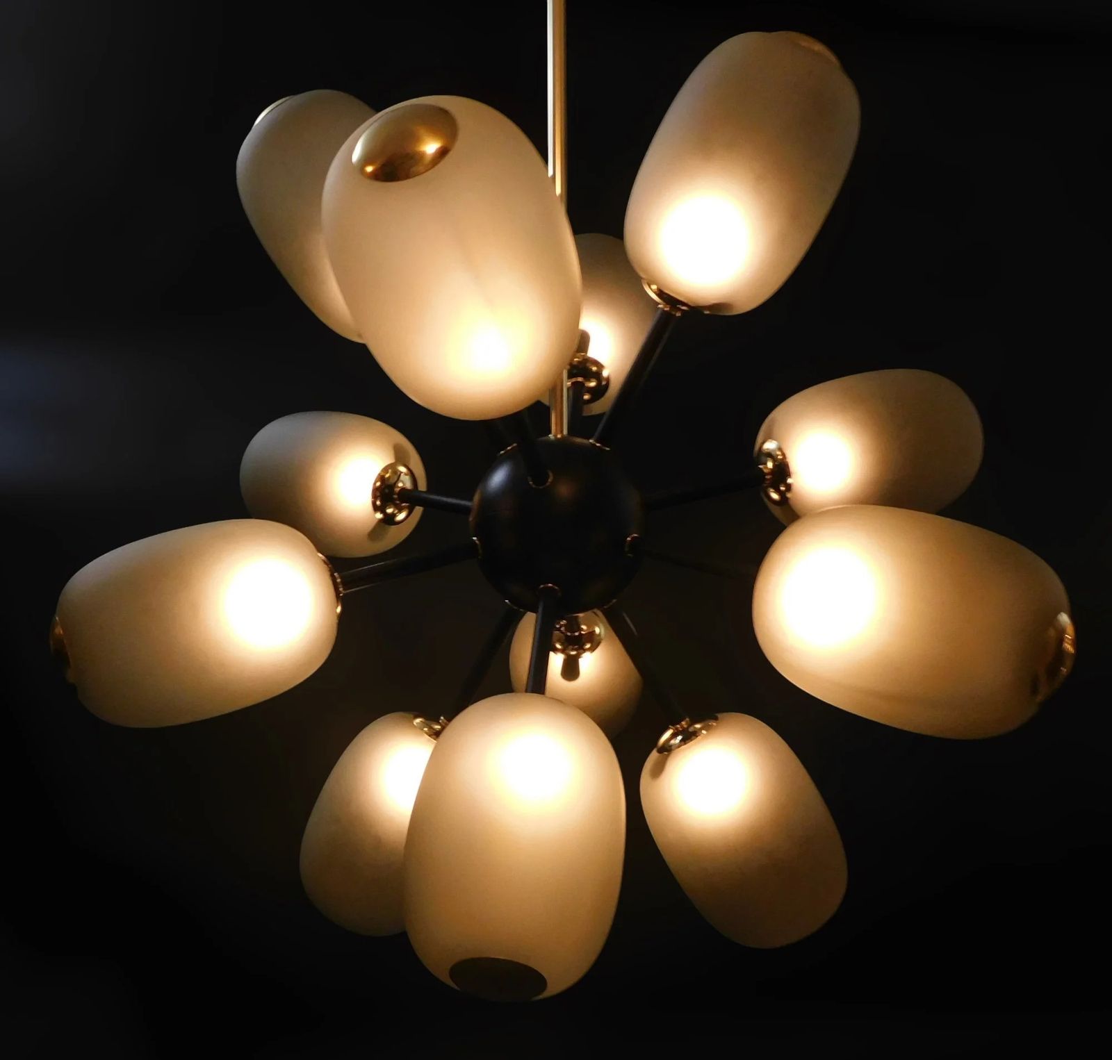 Large Murano Smoky Glass Sputnik Chandelier photo furniture