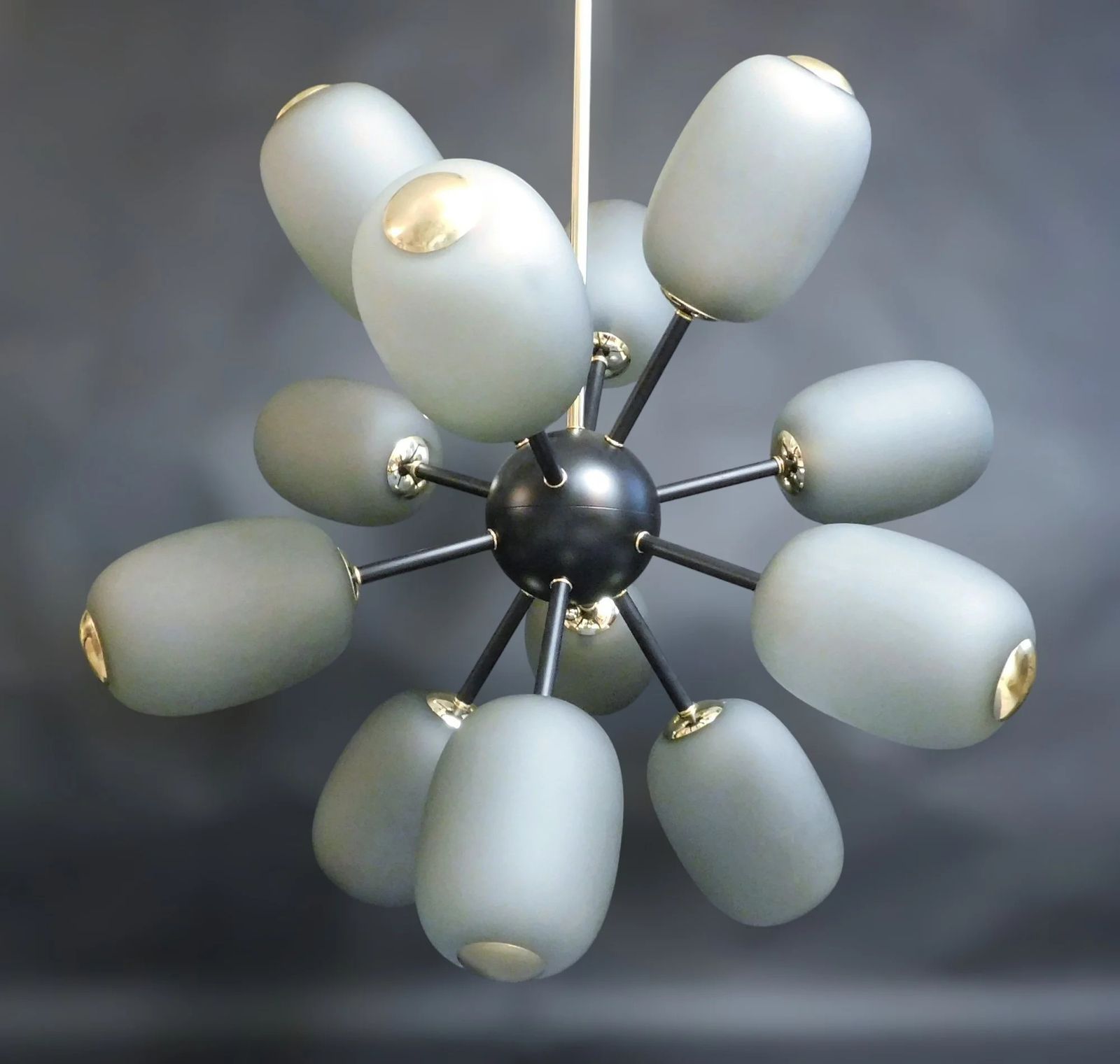Large Murano Smoky Glass Sputnik Chandelier photo for sale