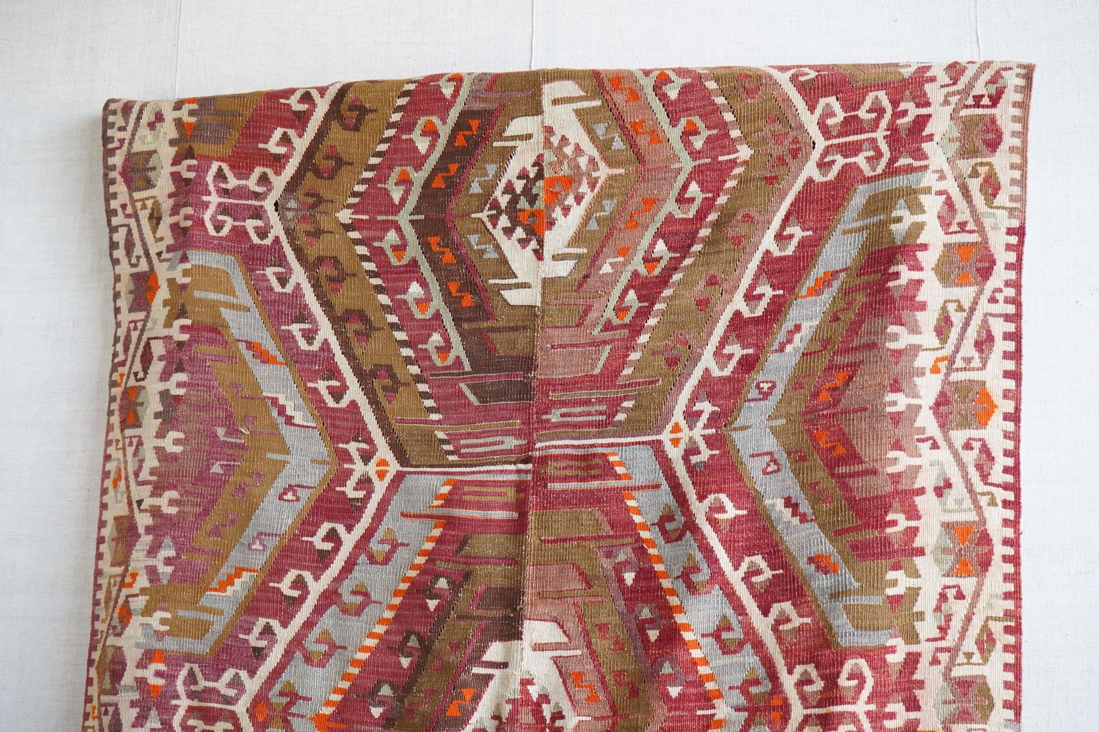 Large Turkish Kilim, Oriental photo Textiles