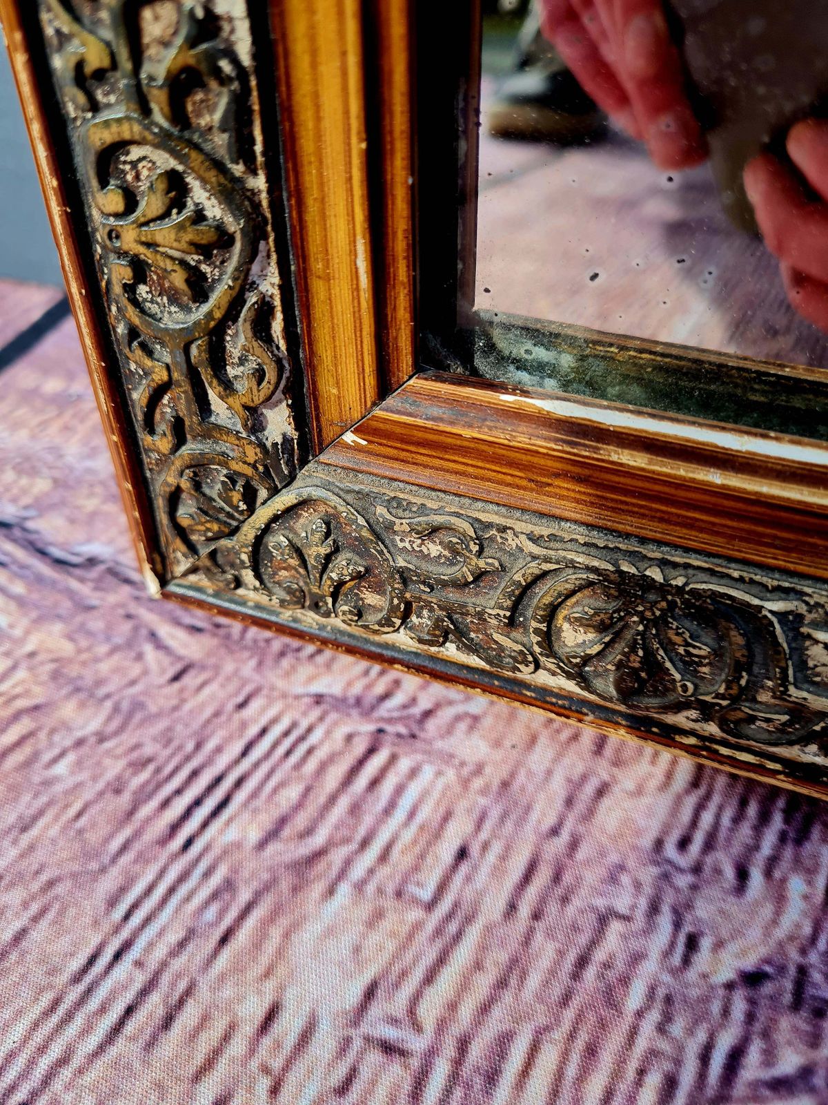 Antique 19th Century French Louis Philippe Style Wall Mirror photo vinterior