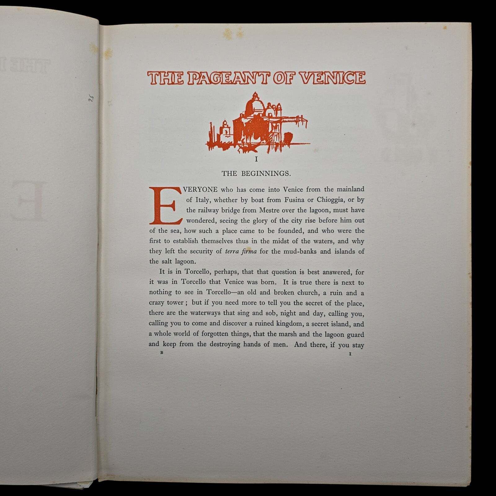 Antique Art Book, The Pageant Of Venice, Hutton & Brangwyn, Illustrated, C.1920 photo vinterior