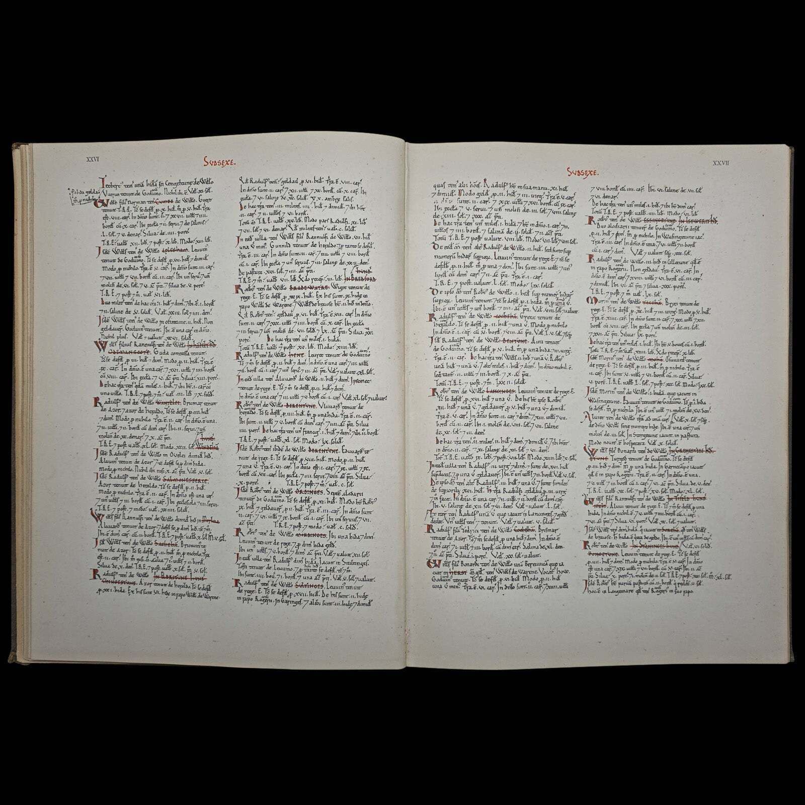 photo furniture The Domesday Book, Sussex Archaeological Society, Antique Historical Reference