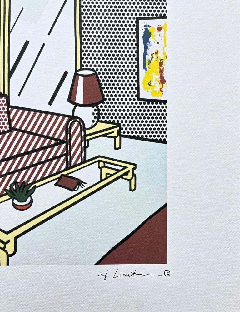 Roy Lichtenstein, "Red Lamps", 1990s, Silk Screen photo for sale