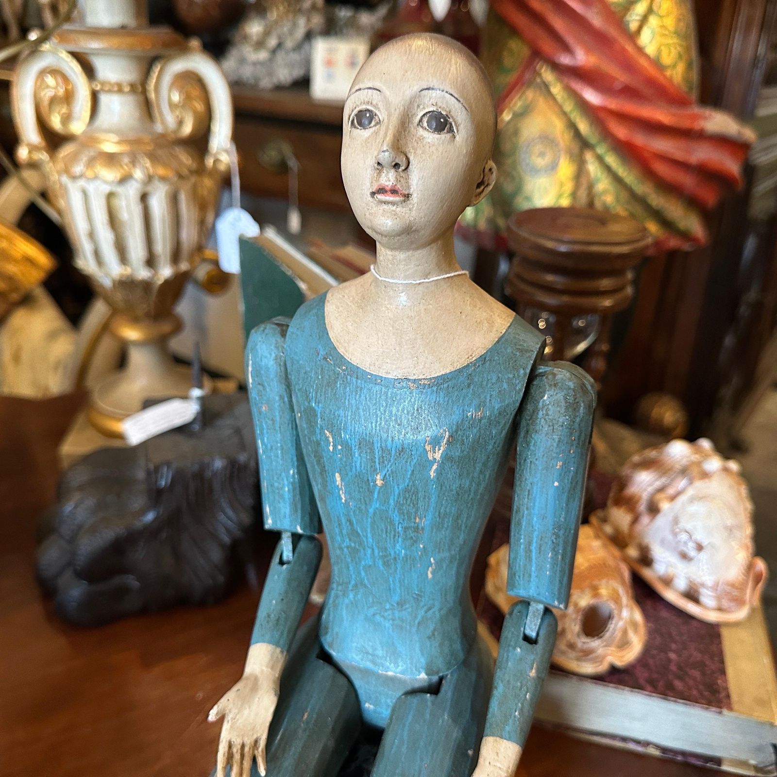 1950s Lacquered Wood Italian Articulated Mannequin photo for sale