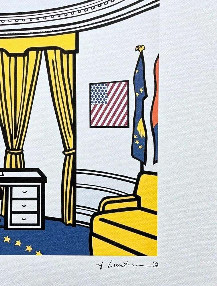 Roy Lichtenstein, "The Oval Office", 1990s, Silk Screen photo furniture